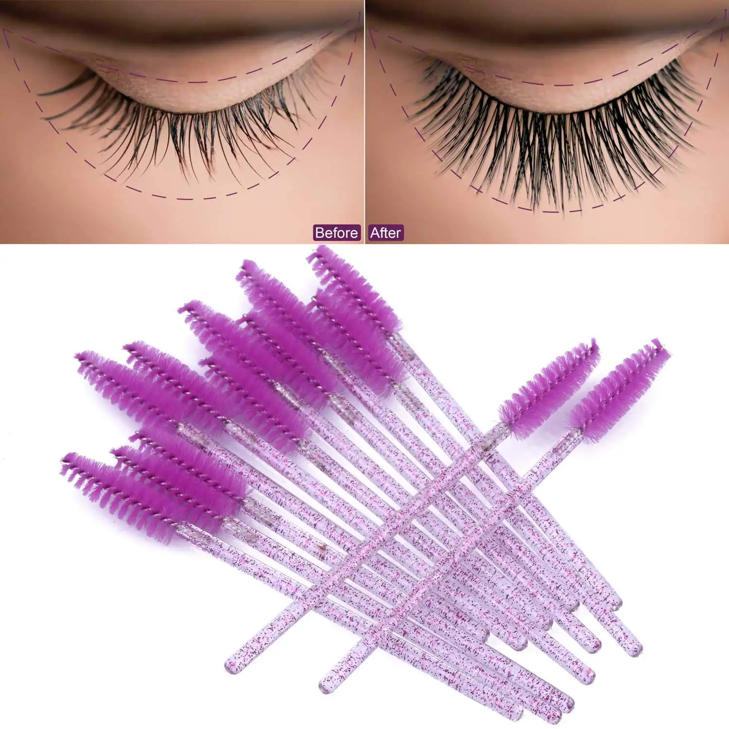 100/1000 /2000pcs Disposable M - مراجعة Eyelash Extension Vendor وسعره
