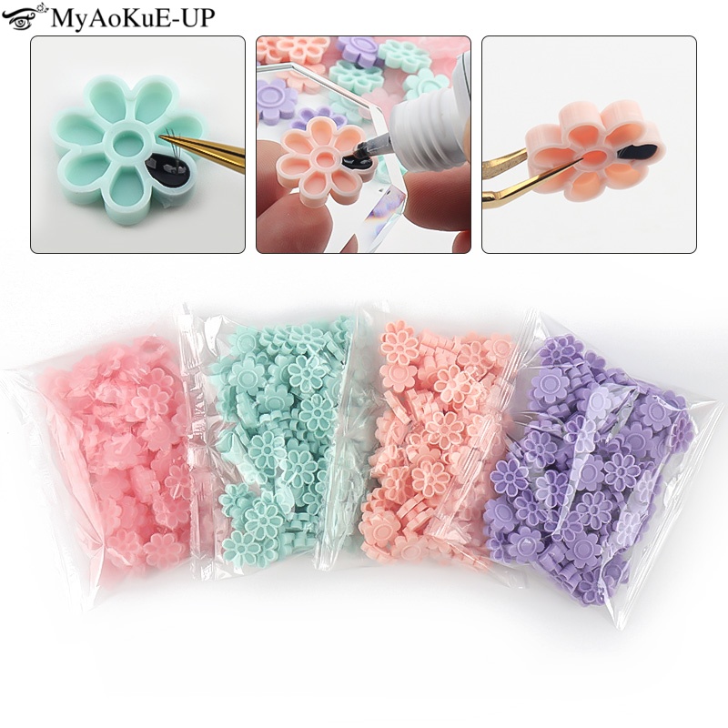 100pcs Eyelash Extension Glue  - مراجعة Eyelash Extension Double Lash وسعره