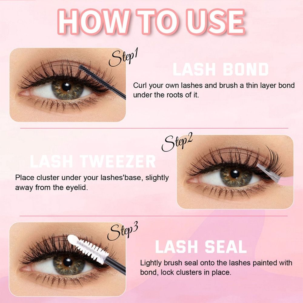 40D Cluster DIY Lash Extension - مراجعة Eyelash Extension Cat Eye وسعره