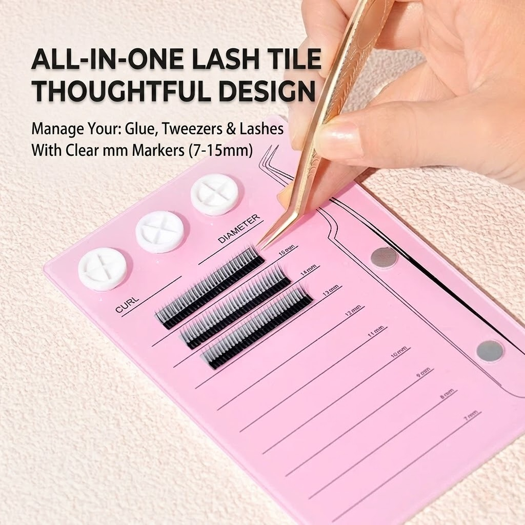 Magnetic Eyelash Extension Pal - مراجعة Lash Tray Organizer وسعره