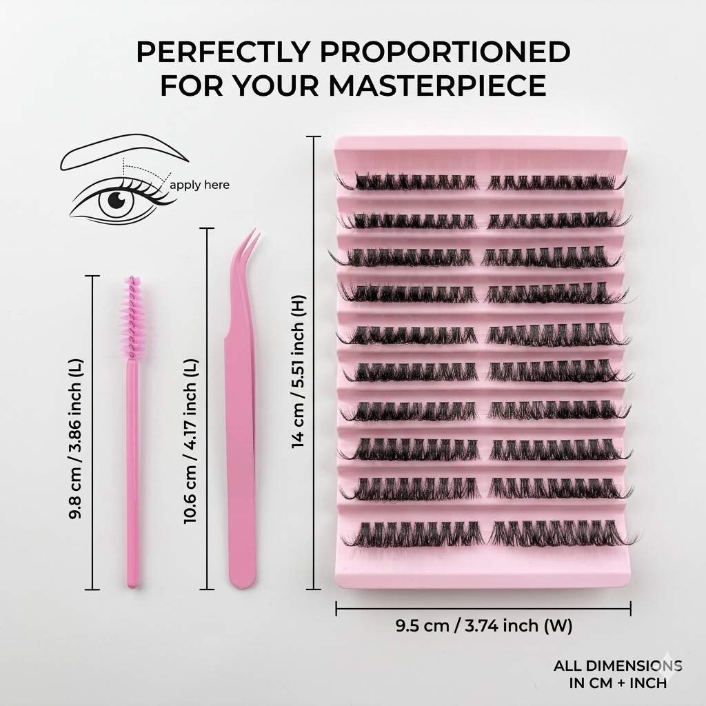 False Eyelashes Cluster Lashes - مراجعة Eyelash Extension Cat Eye وسعره