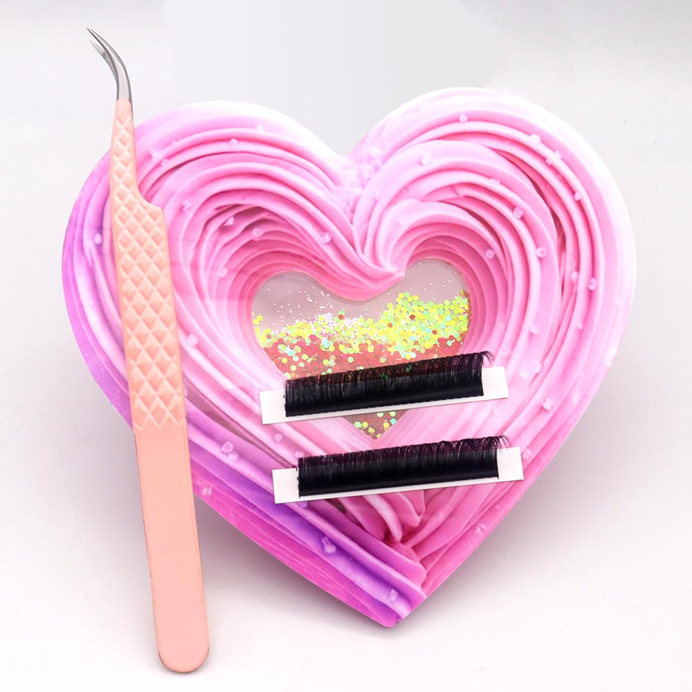3D Heart-shaped Bling Dynamic  - مراجعة Eyelash Extension Menu وسعره