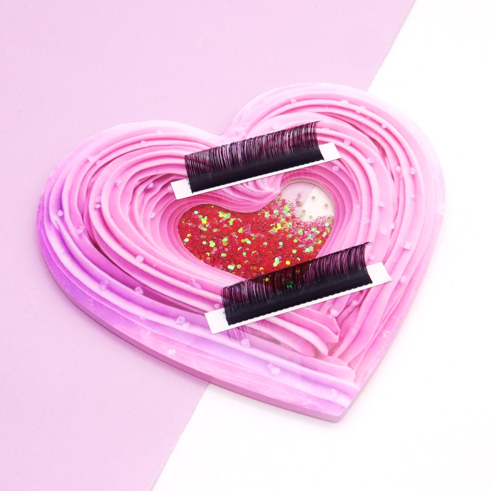 3D Heart-shaped Bling Dynamic  - مراجعة Eyelash Extension Menu وسعره