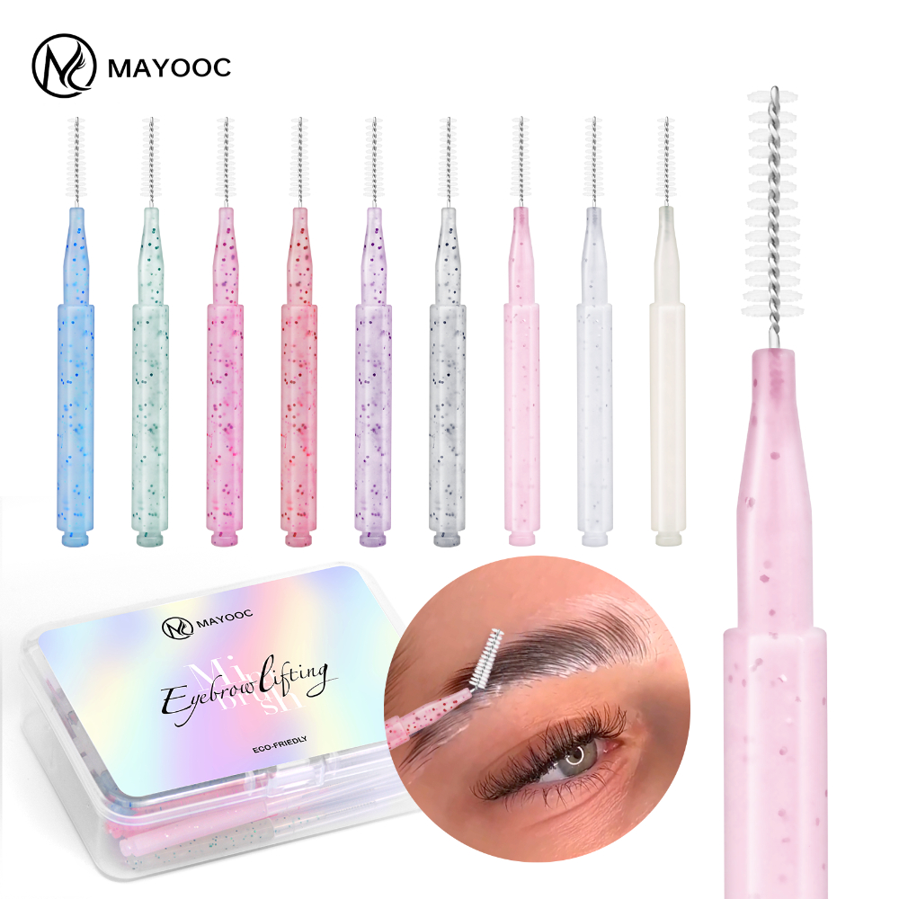 MAYOOC Mini Eyebrow Brush Brow - مراجعة Eyelash Extension Uv Glue وسعره