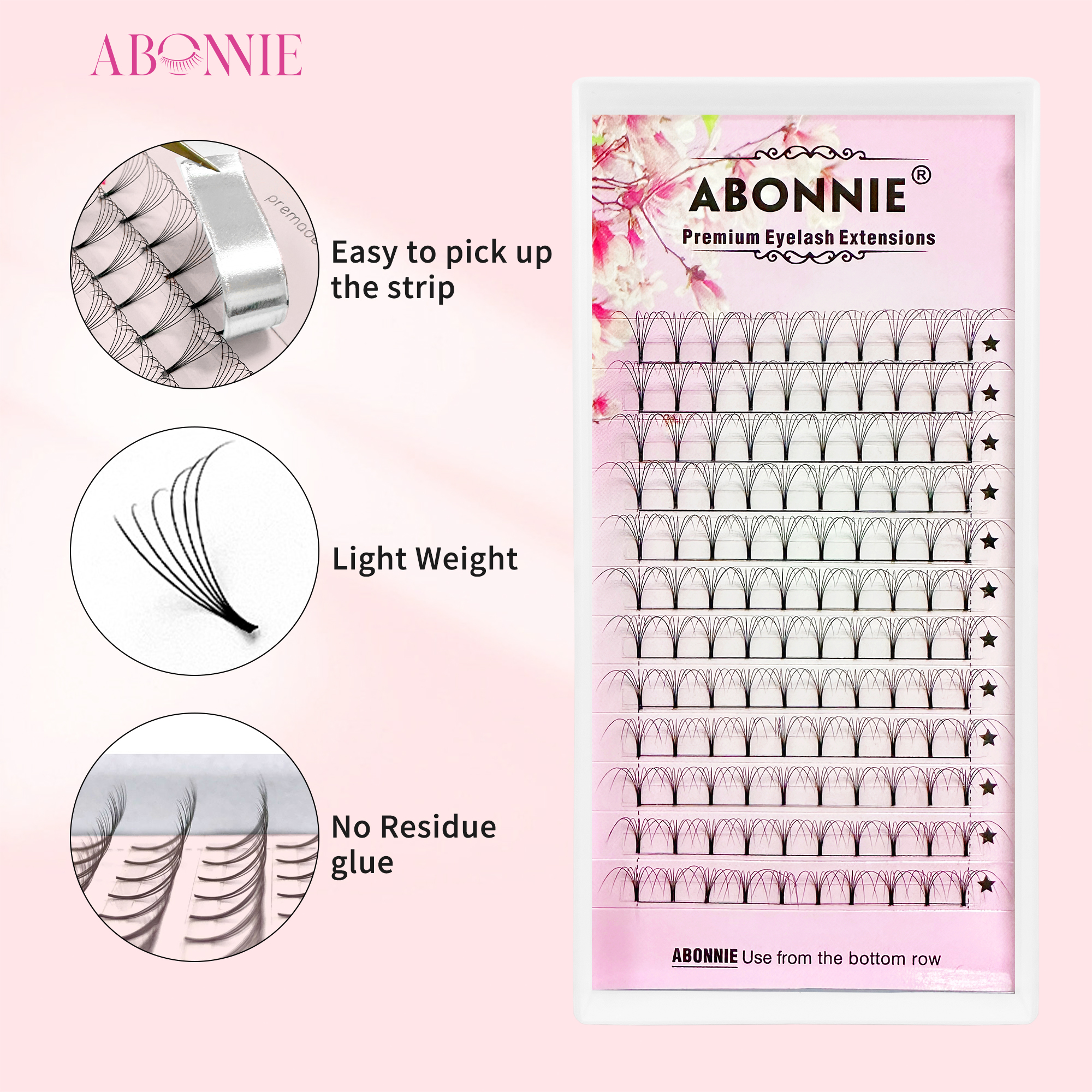 Abonnie 6D Narrow Fan Premade  - مراجعة Eyelash Extension Course وسعره