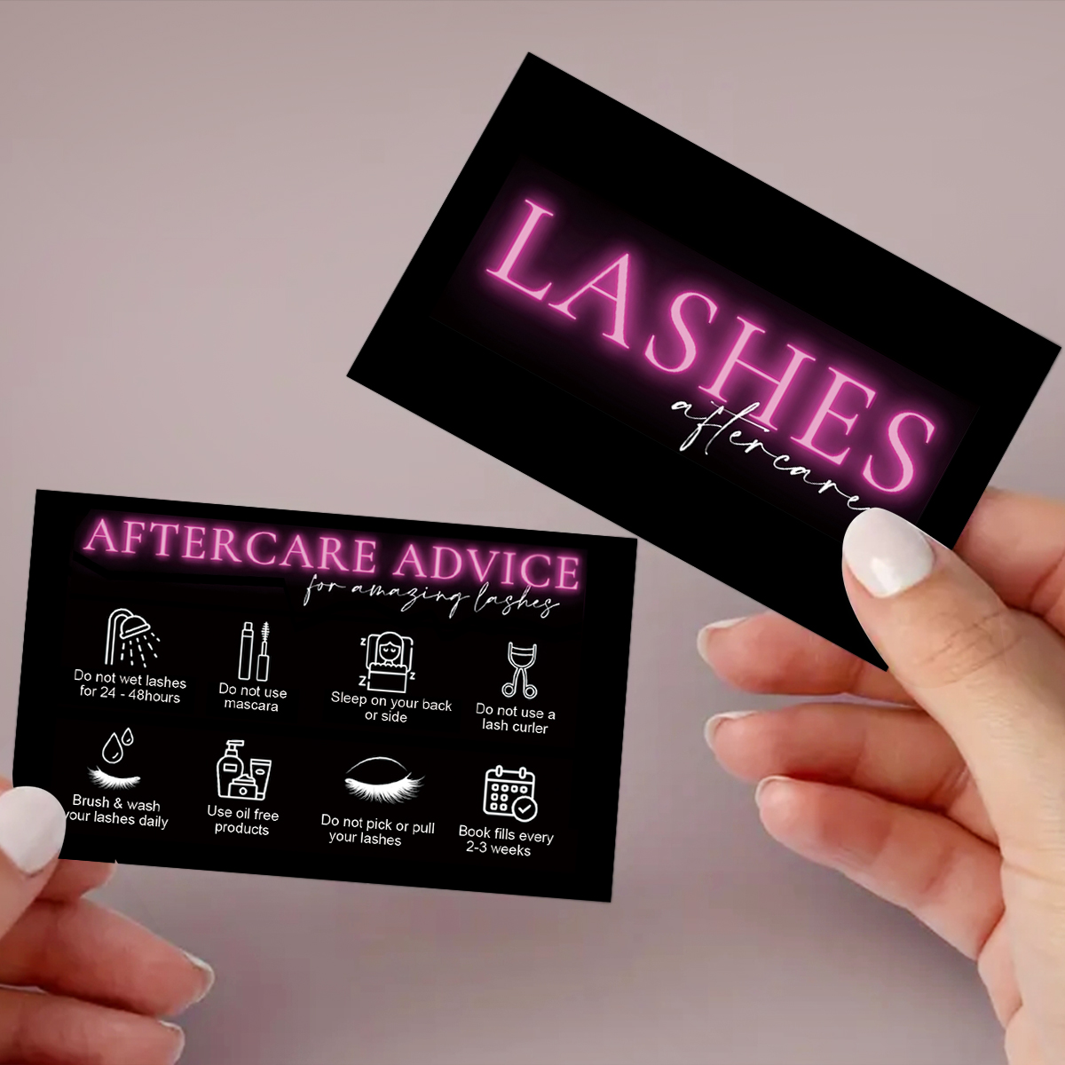 50Pcs/lot Marble Eyelash After - مراجعة Eyelash Extension Menu وسعره