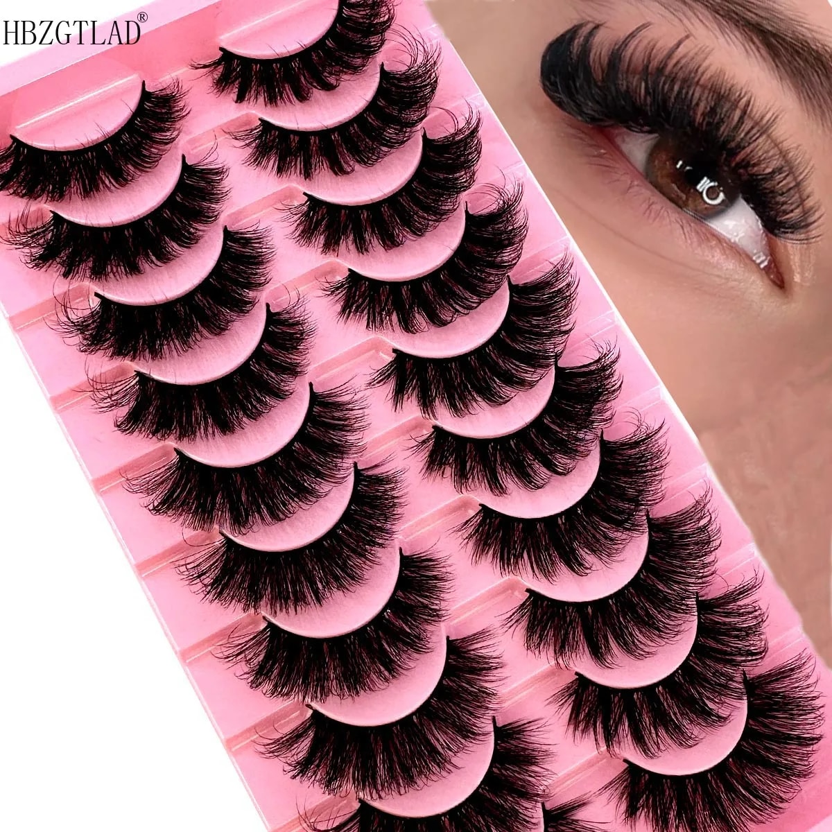 NEW 10 Pairs Cat Eye Lashes Fl - مراجعة Eyelash Extension Cat Eye وسعره