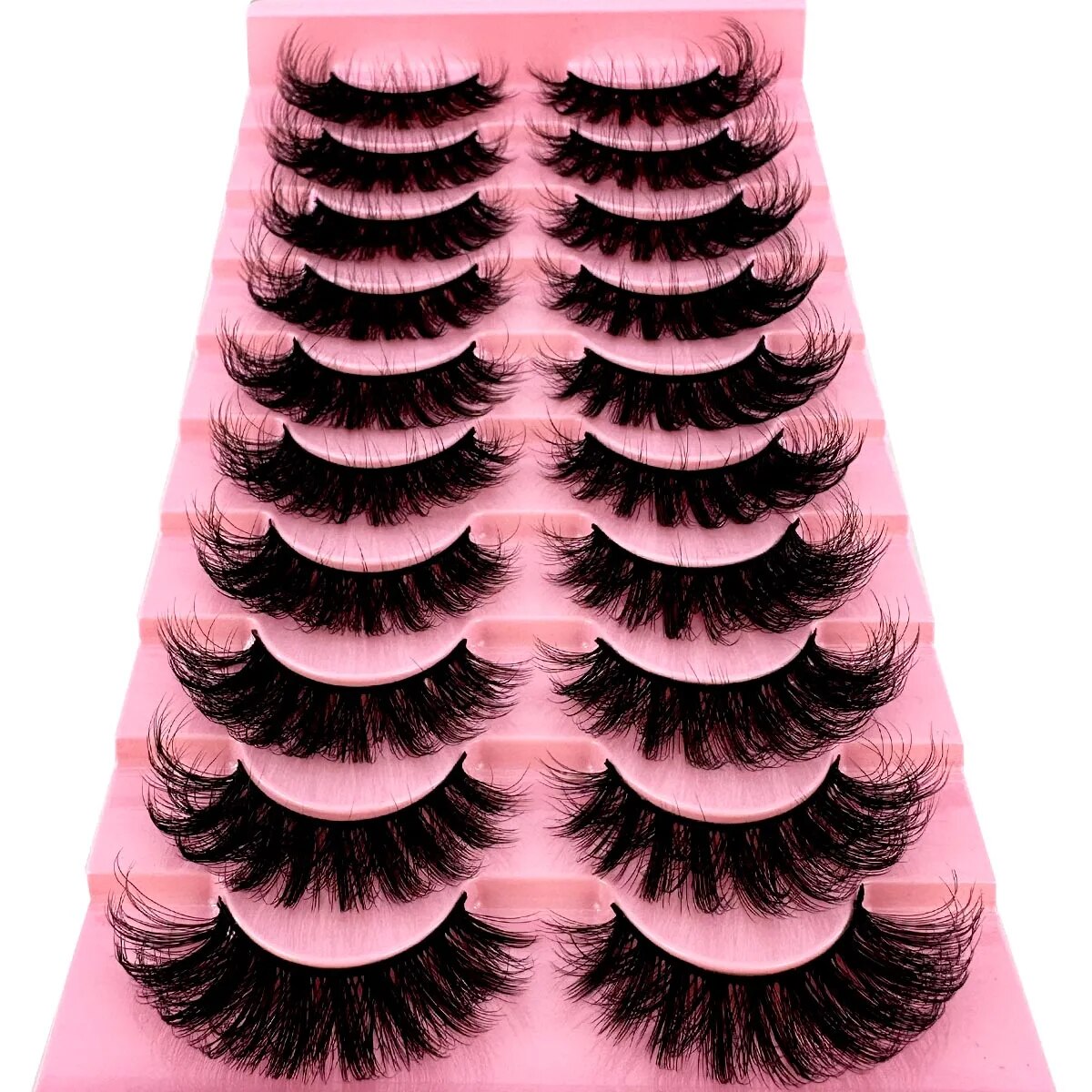 NEW 10 Pairs Cat Eye Lashes Fl - مراجعة Eyelash Extension Cat Eye وسعره
