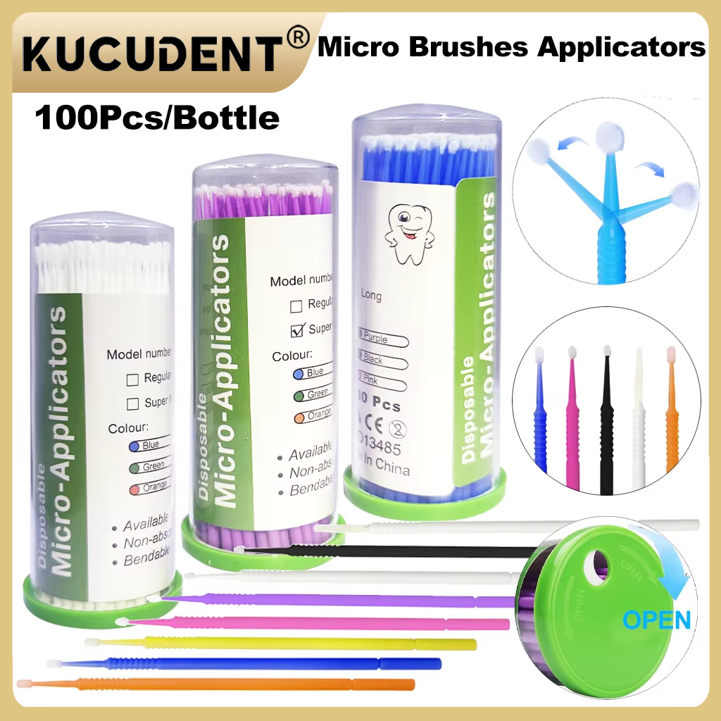 100Pcs Disposable MicroBrush D - مراجعة Eyelash Extension Course وسعره