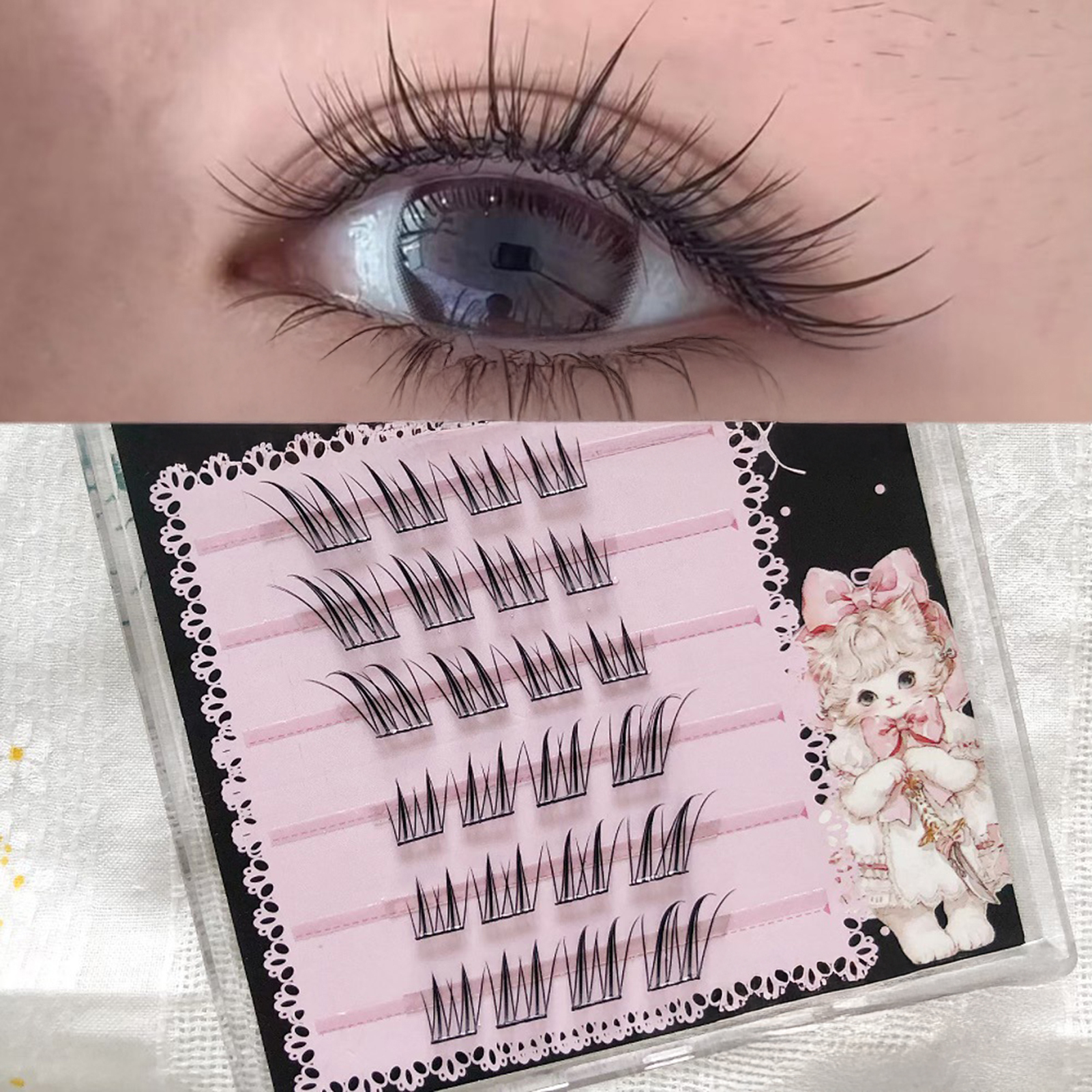 6/10/20 Rows Foxes False Eyela - مراجعة Eyelash Extension Uv Glue وسعره