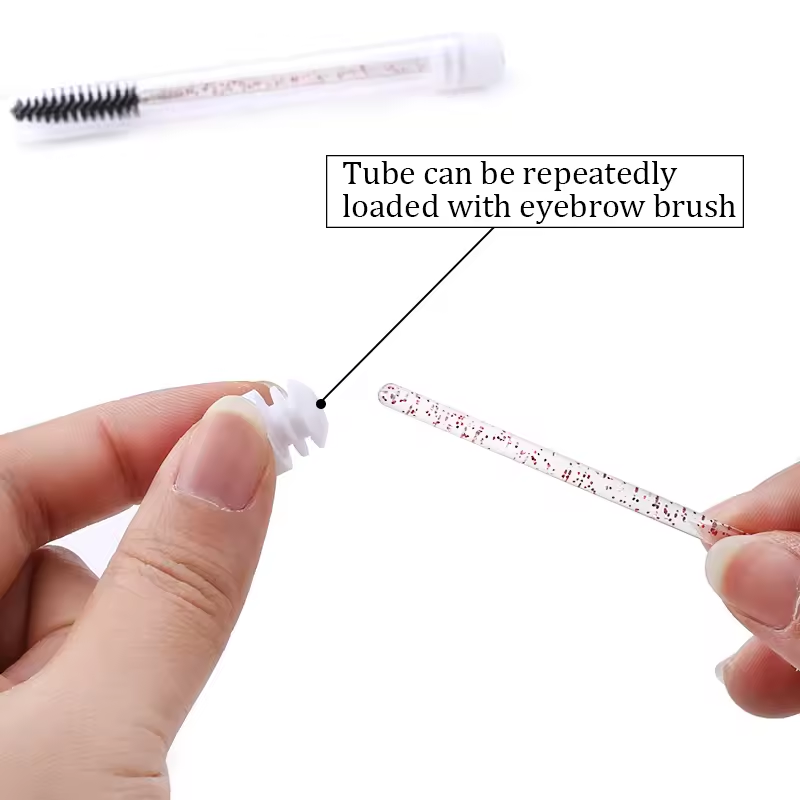 Eyelash Brush Tube With Eyebro - مراجعة Eyelash Extension Vendor وسعره