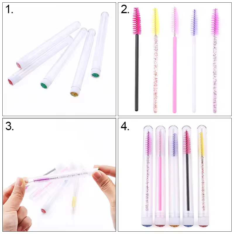 Eyelash Brush Tube With Eyebro - مراجعة Eyelash Extension Vendor وسعره