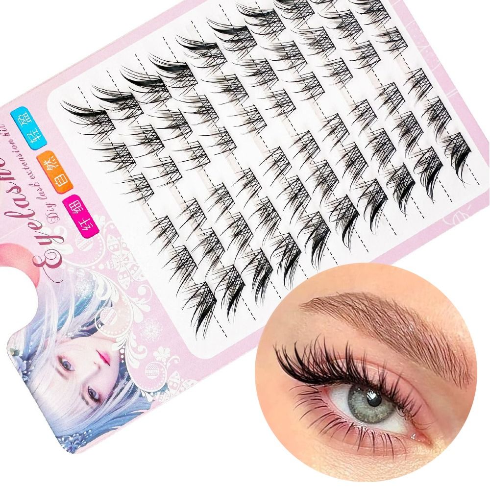 3D Cat Eye Clusters Lashes Nat - مراجعة Eyelash Extension Cat Eye وسعره