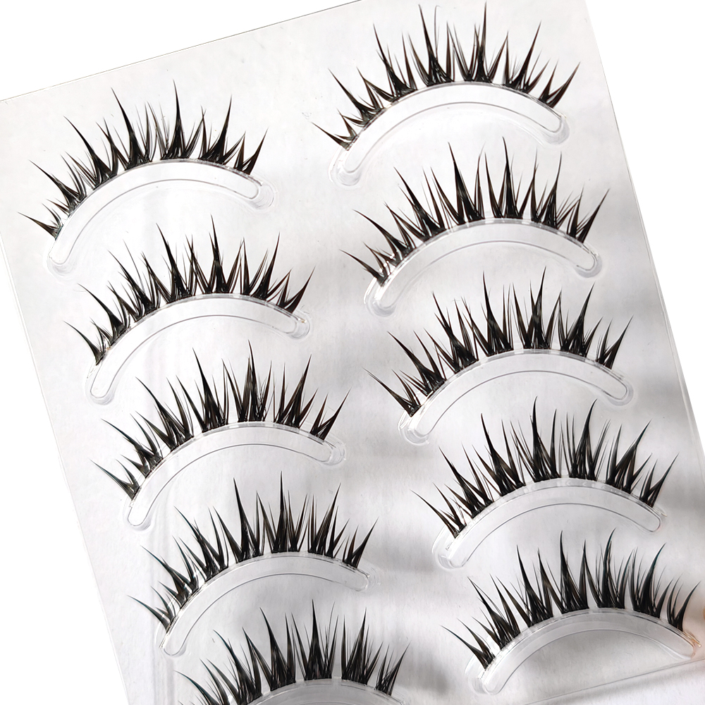 5 Pairs Natural Cat Eye False  - مراجعة Eyelash Extension Cat Eye وسعره