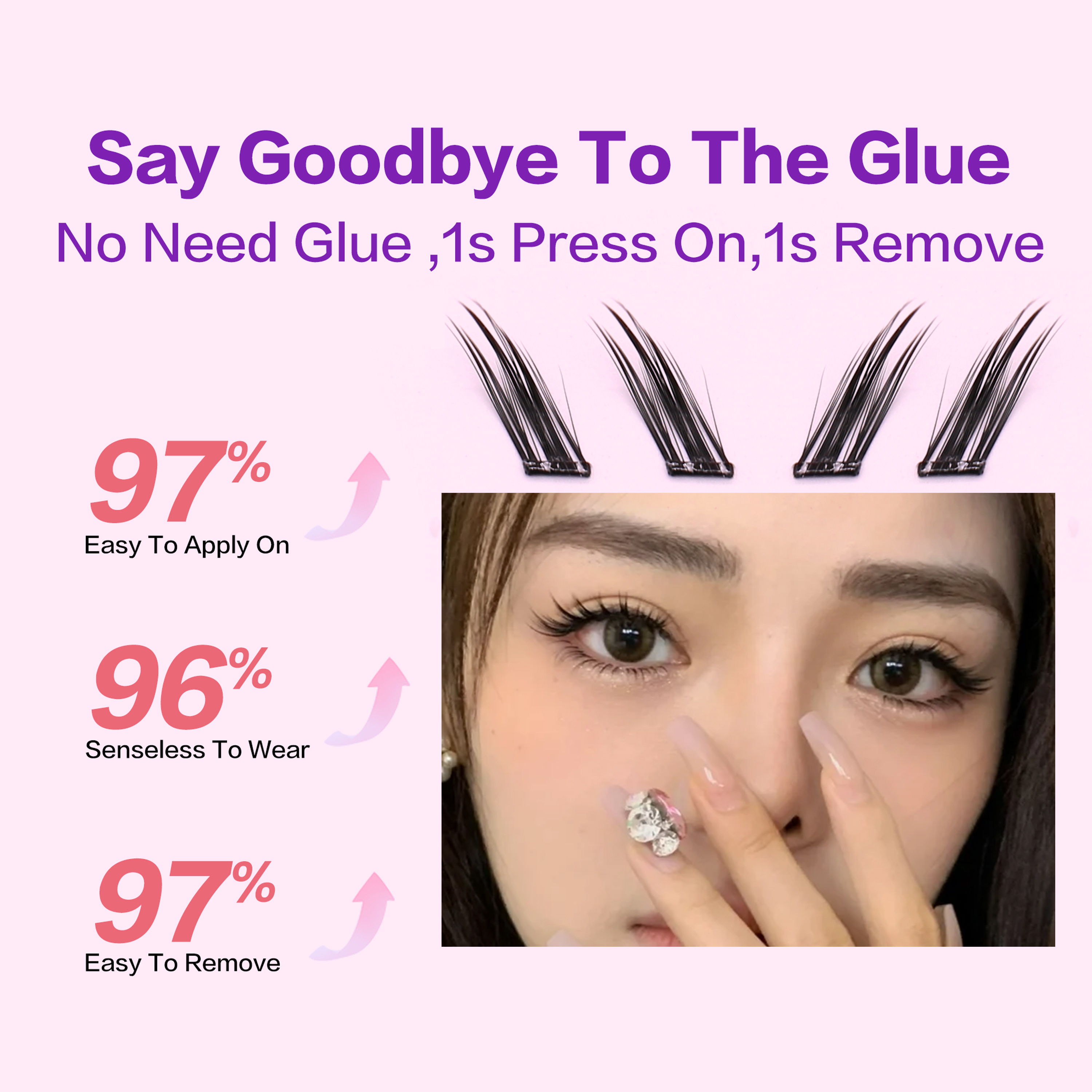 FindLove Fox Eye Lashes Pre Gl - مراجعة Eyelash Extension Uv Glue وسعره