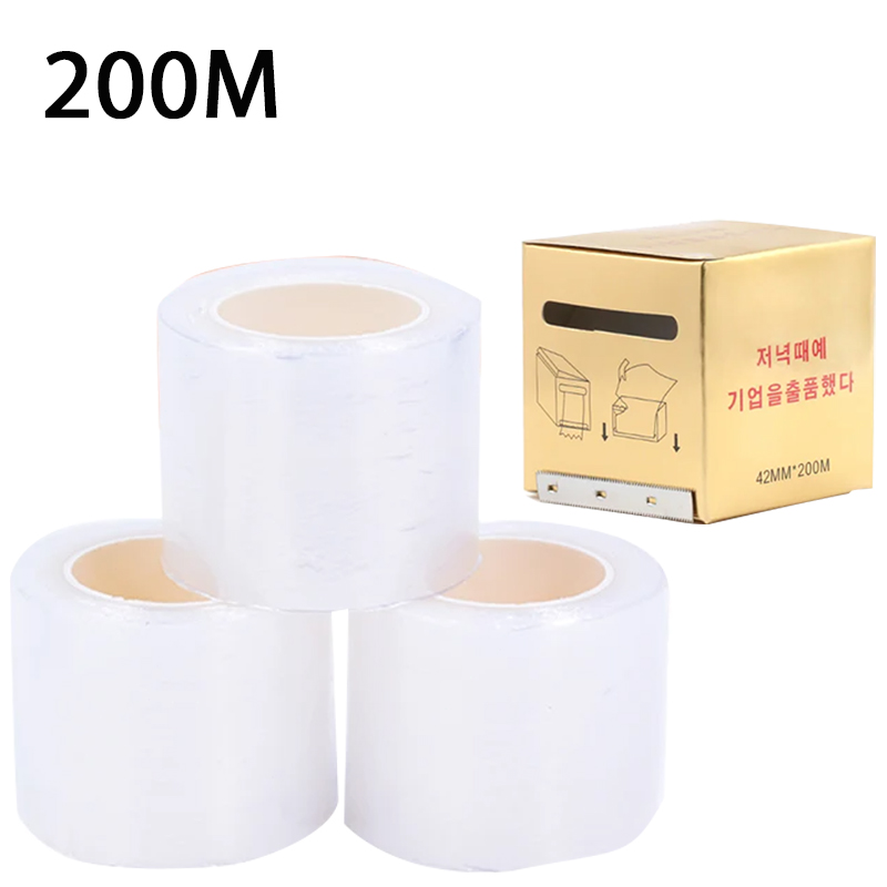 200m Transparent Makeup Film L - مراجعة Eyelash Extension Double Lash وسعره