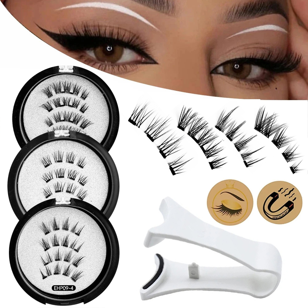 Glue-free Magnetic Eyelashes 3 - مراجعة Eyelash Extension Uv Glue وسعره