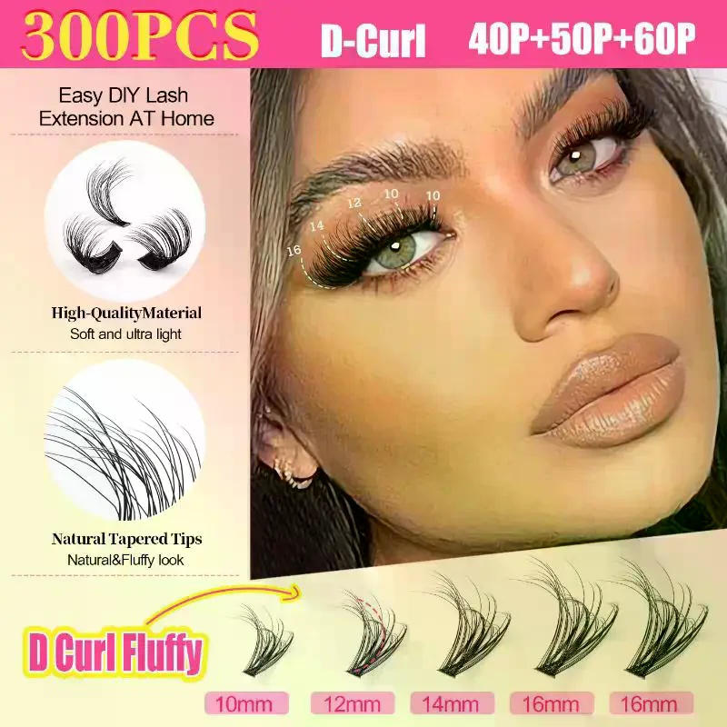 Cluster Lashes Kit Individual  - مراجعة Faux Mink Lash وسعره