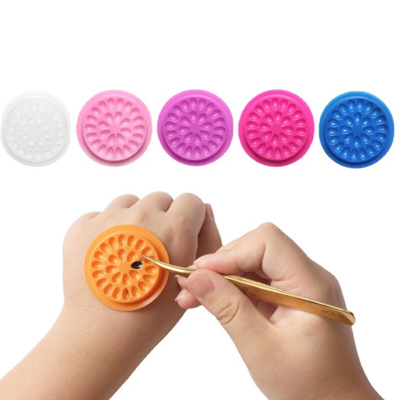 100pcs Eyelash Glue Holder Eye - مراجعة Eyelash Extension Uv Glue وسعره