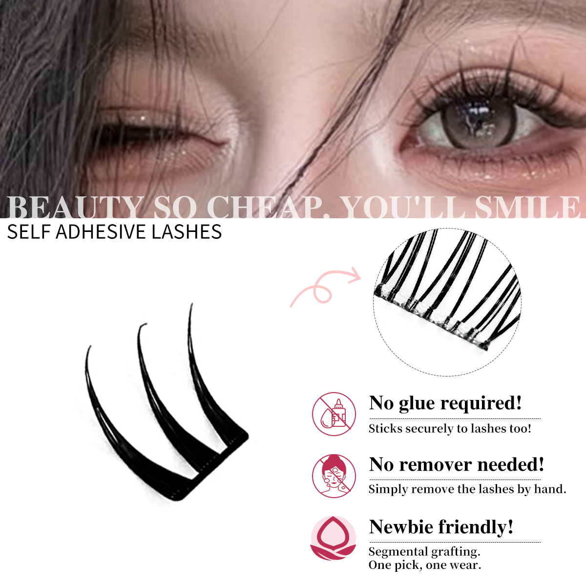 No-Glue Eyelash Clusters Ultra - مراجعة Eyelash Extension Menu وسعره