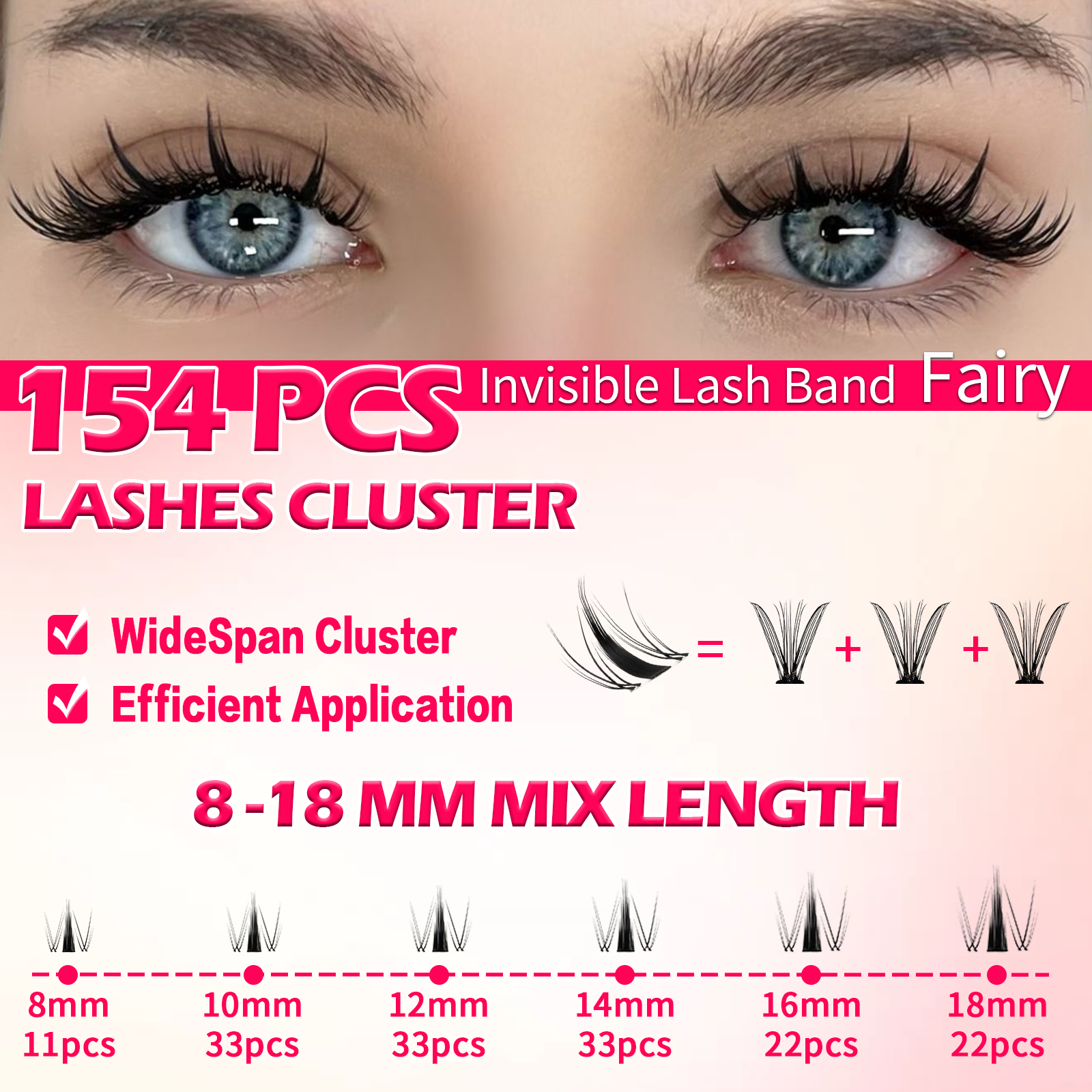 RITALASH 154pcs D Curl Cluster - مراجعة Lash Tray Organizer وسعره