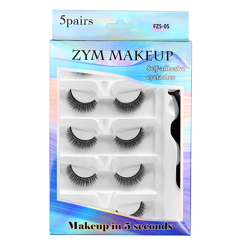 5 Pairs Glue-free Self-adhesiv - مراجعة Eyelash Extension Uv Glue وسعره