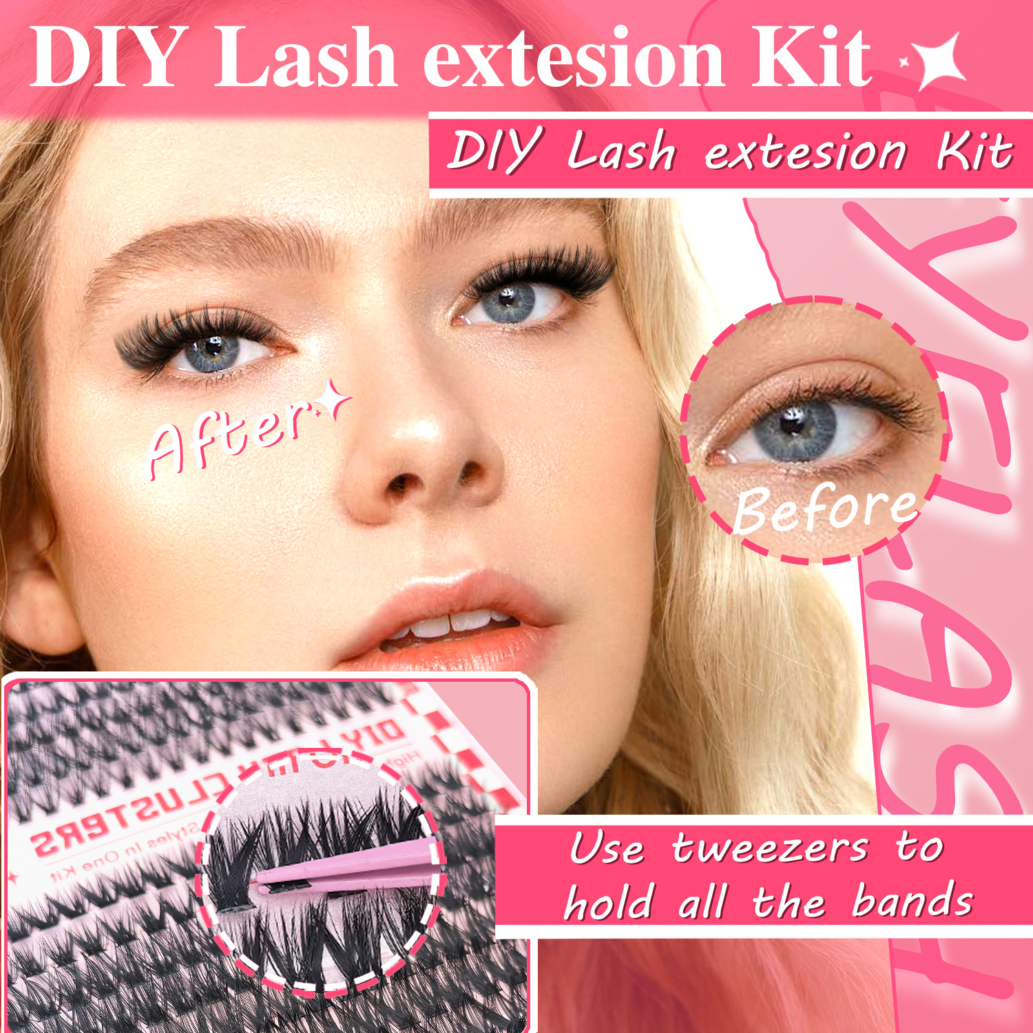 30D40D50D80D DIY Eyelash Exten - مراجعة Eyelash Extension Uv Glue وسعره
