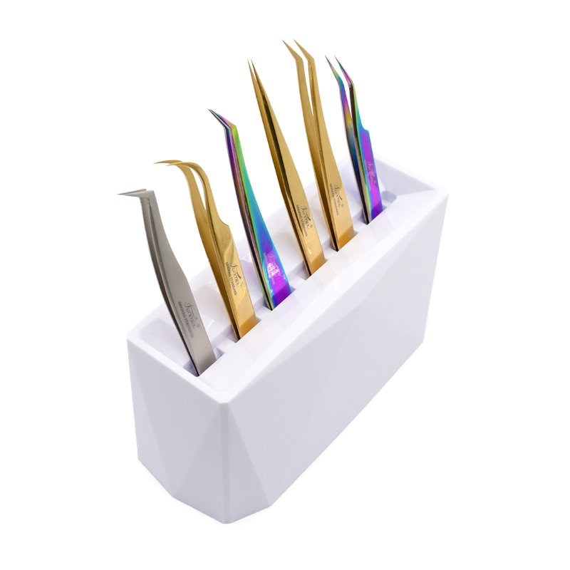 6 Holes Acrylic Eyelash Tweeze - مراجعة Lash Tray Organizer وسعره