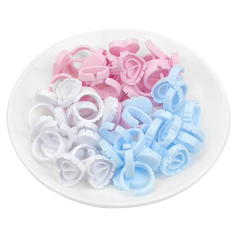 100 PCS Disposable Heart-shape - مراجعة Eyelash Extension Double Lash وسعره