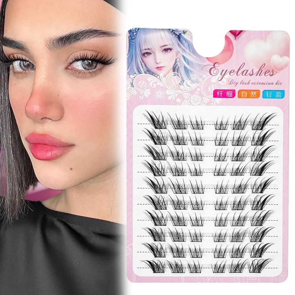 Women Beauty 3D Cat Eye Cluste - مراجعة Eyelash Extension Cat Eye وسعره