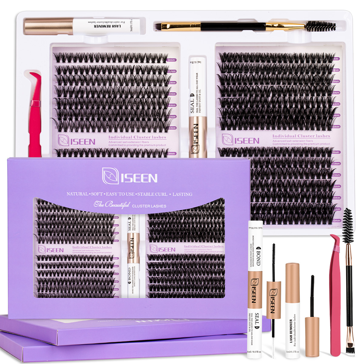 Eyelash Clusters Kit Soft Volu - مراجعة Eyelash Extension Full Set وسعره