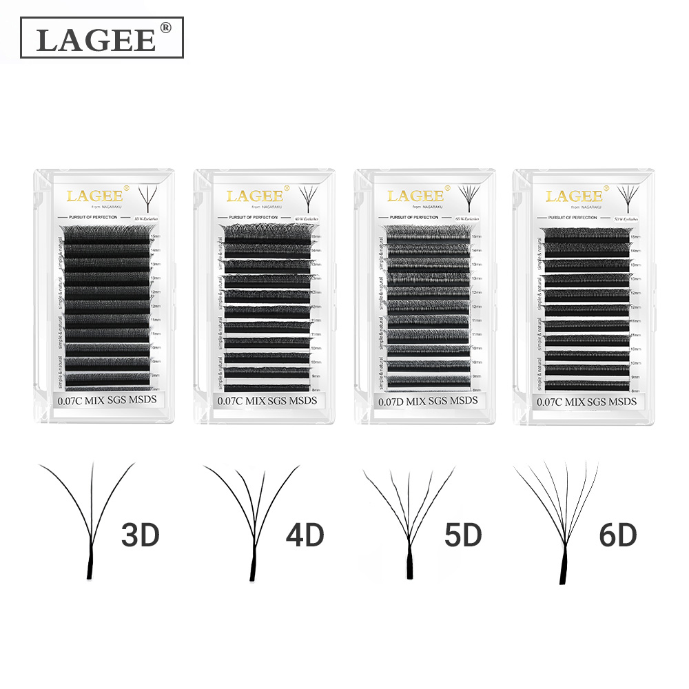 LAGEE 3D 4D 5D 6D W Shape Eyel - مراجعة Eyelash Extension Course وسعره